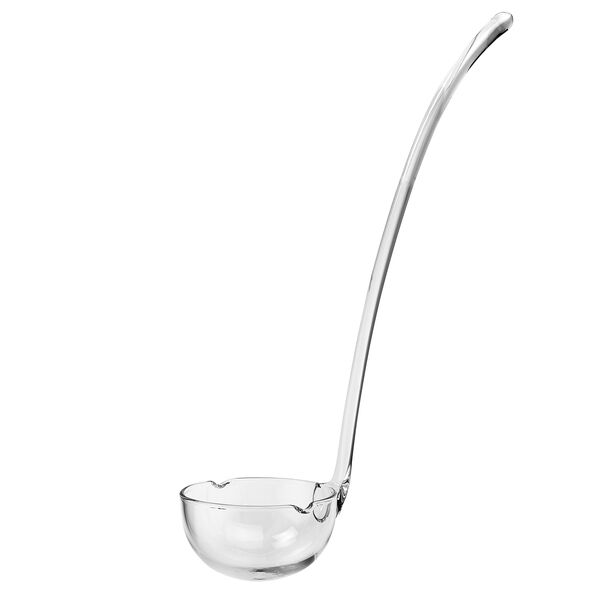 Mouth Blown Lead Free 12-13 " Crystal Gravy, Dressing or Punch Ladle