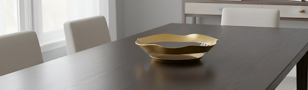 Metallic Accented Platters, Bowls & Trays