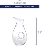 Eternity European Mouth Blown Lead Free Crystal Pitcher 28 Oz. H11-SL10