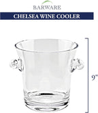 Chelsea Mouth Blown European Champagne or Wine Cooler H9 in.-LH602
