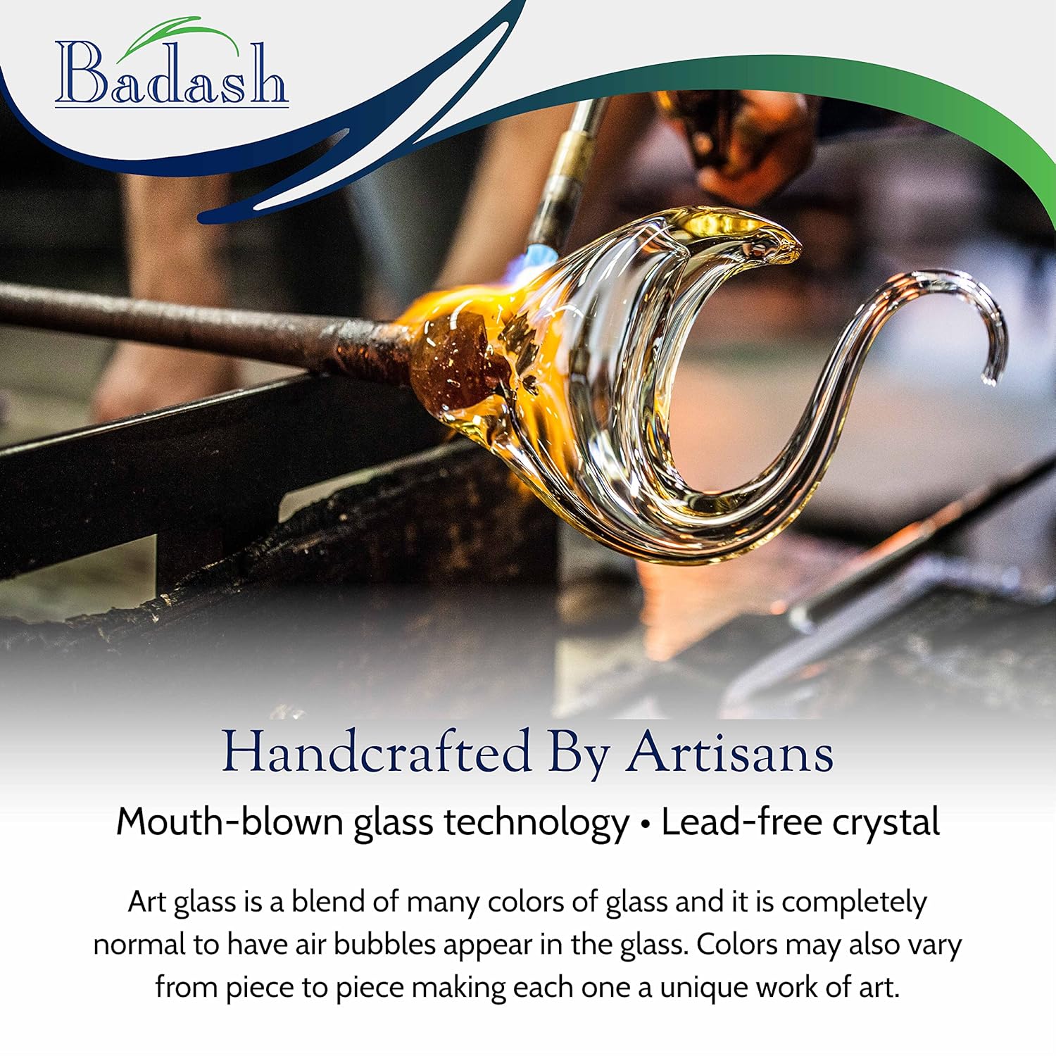 Murano Style Mini Rainbow Art Glass Centerpiece 6" Tall-GW633