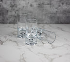 Galaxy  6 Pc Shot or Vodka Glass Set - Mouth Blown Lead Free Crystal 3 oz. - H4-AF511