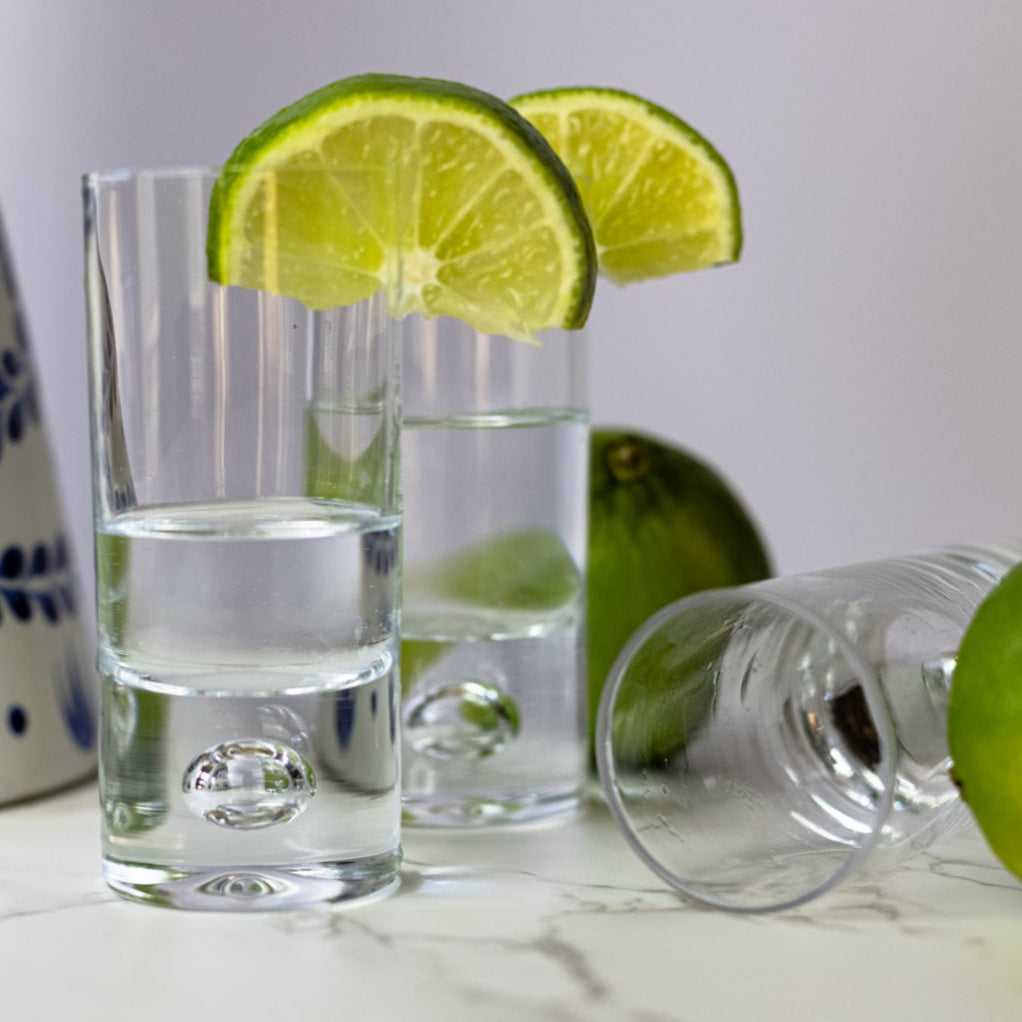 Galaxy  6 Pc Shot or Vodka Glass Set - Mouth Blown Lead Free Crystal 3 oz. - H4-AF511