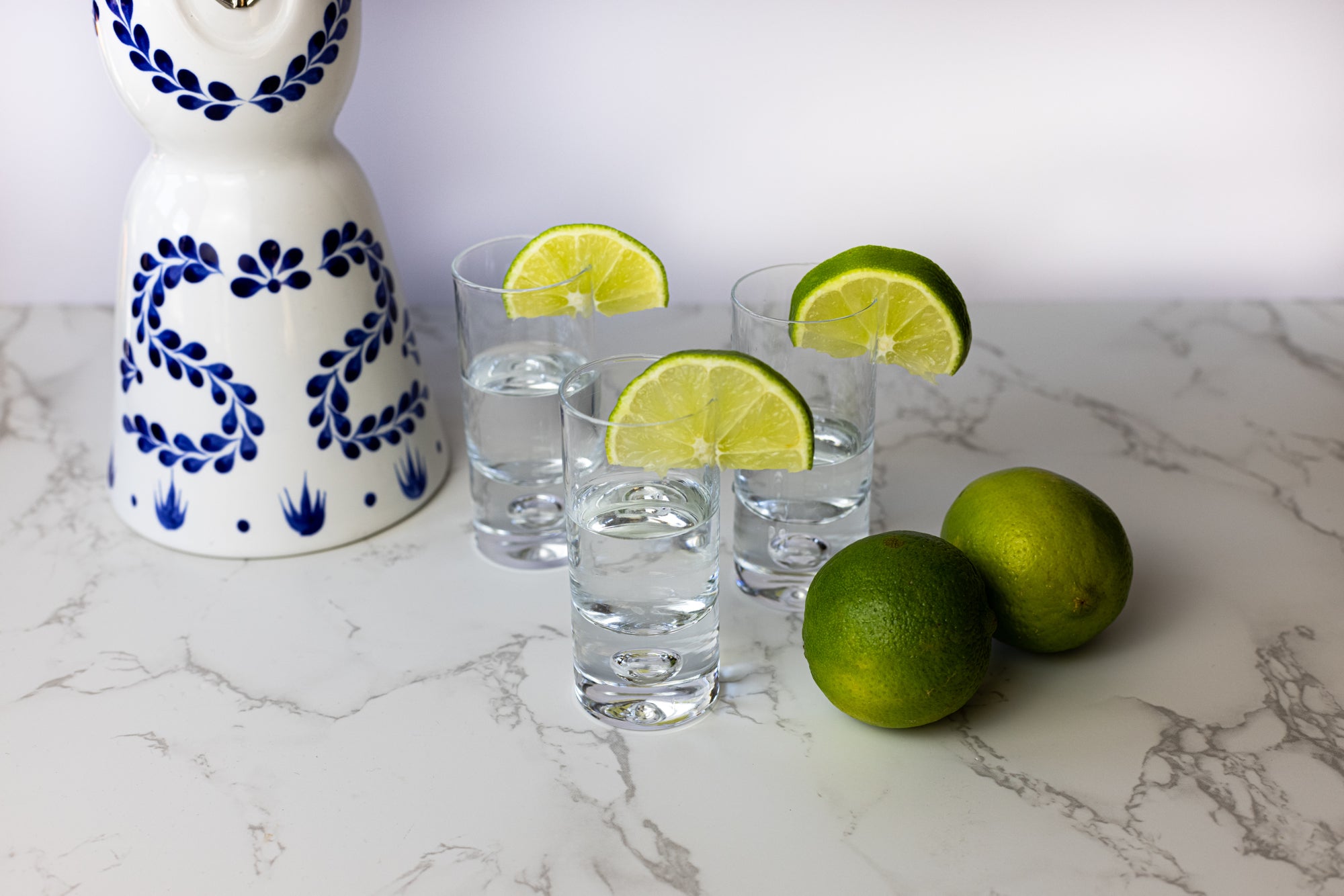 Galaxy  6 Pc Shot or Vodka Glass Set - Mouth Blown Lead Free Crystal 3 oz. - H4-AF511