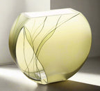 Evergreen European Mouth blown and Hand Decorated 9" Vase-CD108