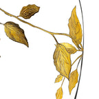 Gold Leaves Mouth Blown and Hand Decorated European 12" Vase-CD120