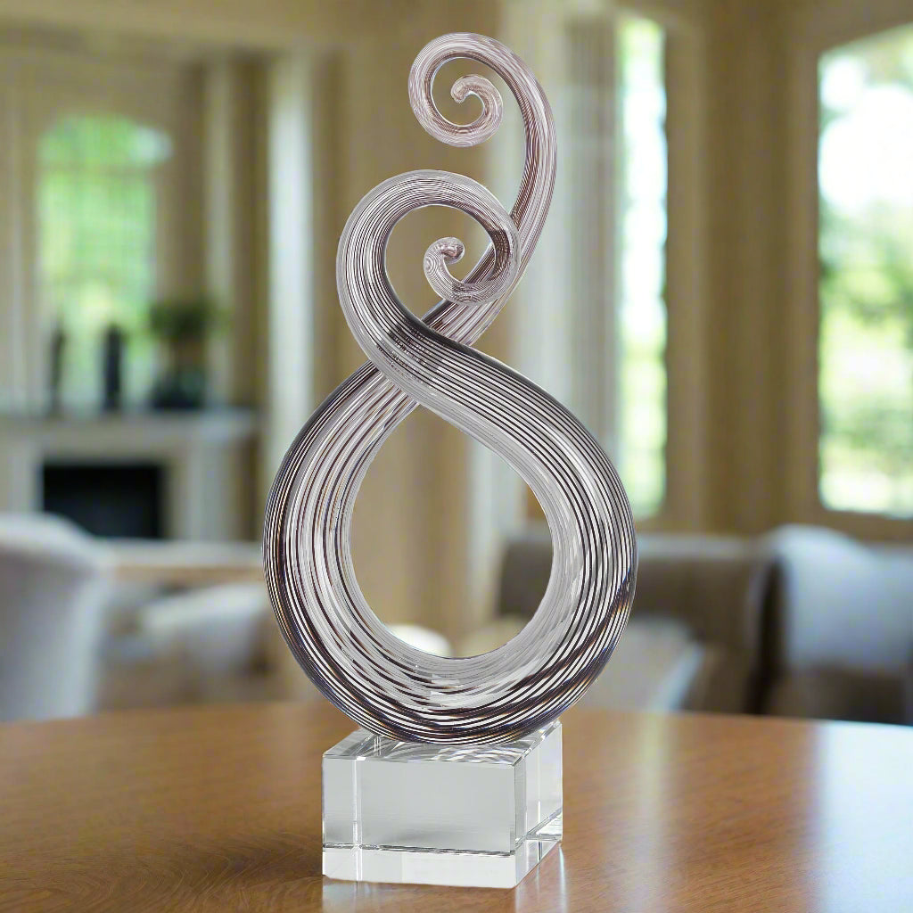 Entangle Murano Style Art Glass Centerpiece H10-GW513