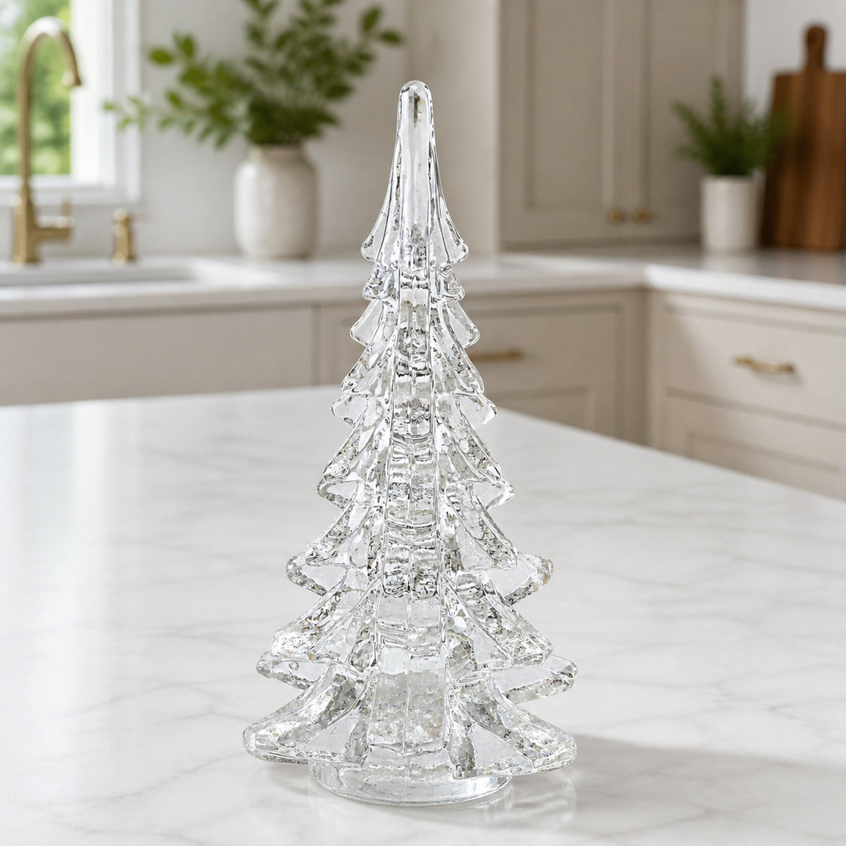 Art Glass 11" Christmas Tree - GW608
