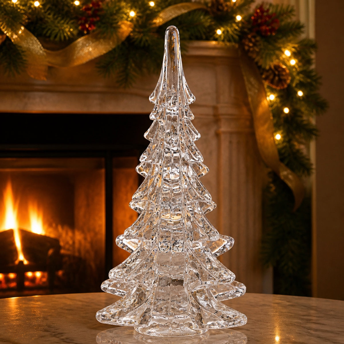 Art Glass 11" Christmas Tree - GW608