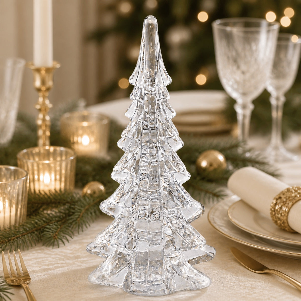 Art Glass 11" Christmas Tree - GW608