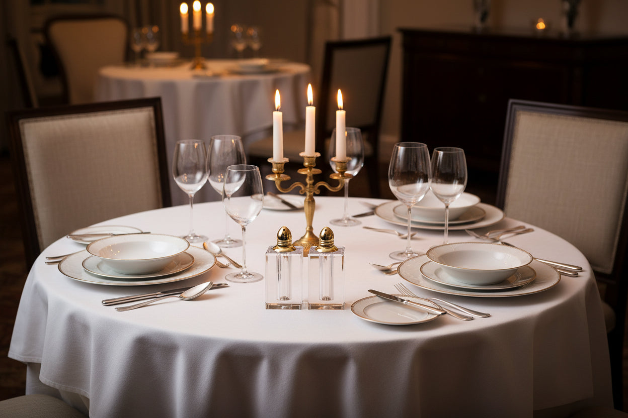 Spirit Gold Hand Made Lead Free Crystal Pair of Salt and Pepper ShakersH3.5-H143G