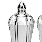 Preston Platinum Handmade Lead Free Crystal Pair of Salt and Pepper Shakers - H4-H192P