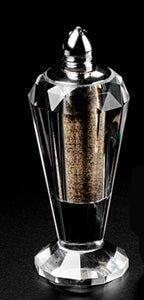 Preston Gold Handmade Lead Free Crystal Pair of Salt and Pepper Shakers - H4"-H192G