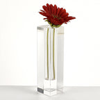 Donovan Handcrafted Square 10" Optical Crystal Vase-YD200