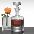 Como European Mouth Blown Lead Free Crystal Decanter 10.5 in 28 oz.- K824