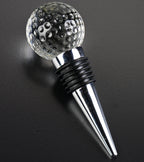 Crystal Golf Ball Bottle Stopper - H-258