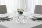 Zendra Platinum Hand Made Lead Free Pair of Crystal Salt and Pepper Shakers H2.5-H145P