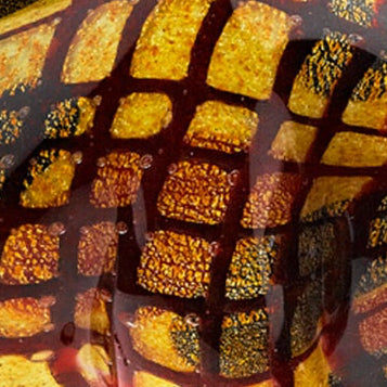 Toro Grande Murano Style Art Glass Large Bull L 16" x H 8-J470