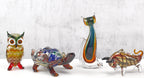 Murano Style Art Glass Owl H 8-J512
