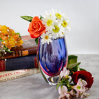 Essence Murano Style Art Glass Violet 6" Vase-J515