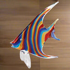 Murano Style Art Glass 10" Rainbow Tropical Fish-J527