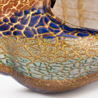 Murano Style Artistic Glass Large Conch Shell L 8 x h 5-J533