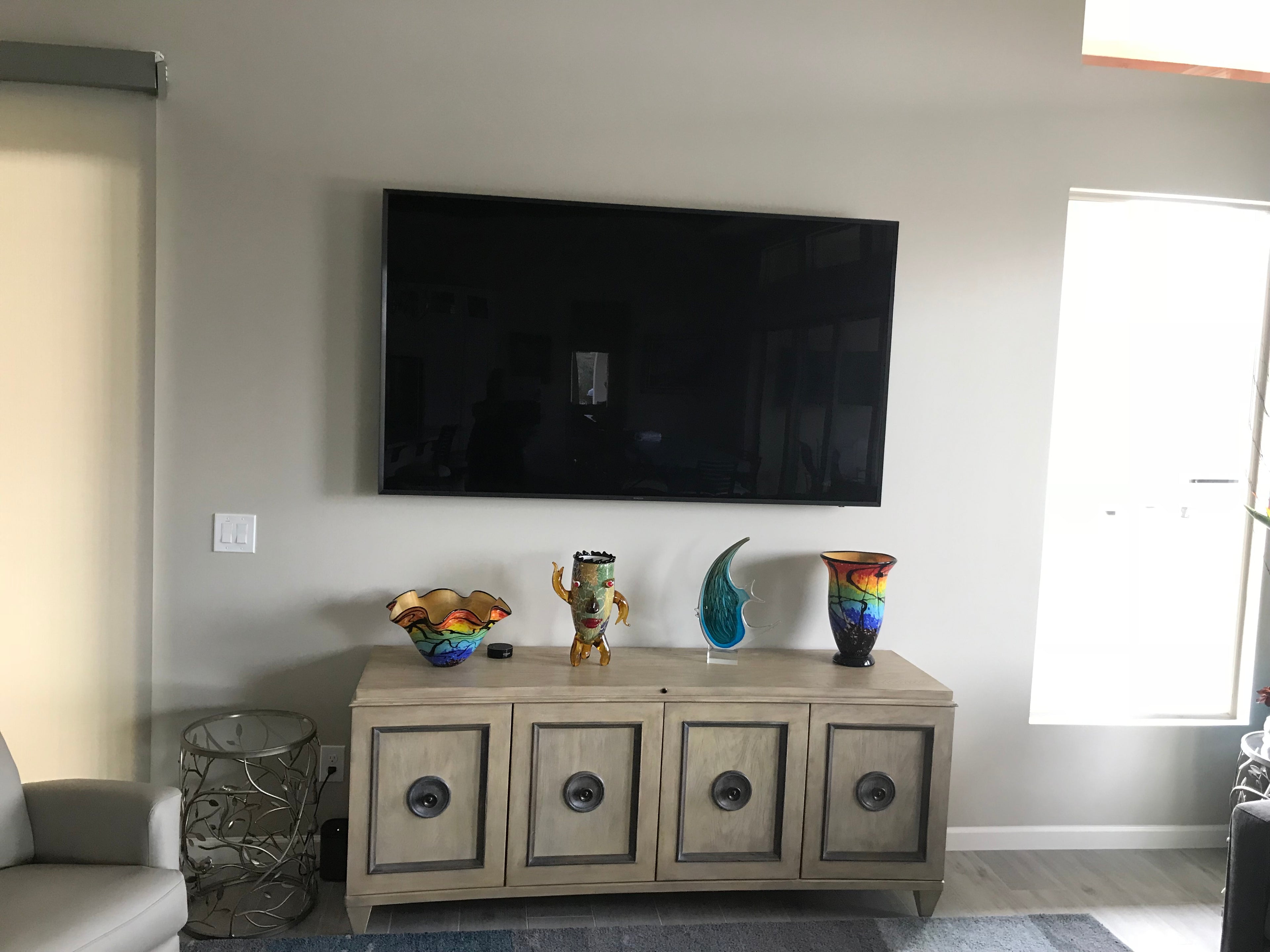 Allura Murano Style Art Glass Floppy Design 15" Centerpiece Bowl - J582