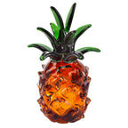 Murano Style Mouth Blown Art Glass 10" Pineapple.-J594