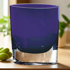 Samantha Lite Cobalt European Mouth Blown 8" Cased Glass Vase-K2029