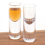 Pair of Classic Shot or Vodka Glasses  Mouth blown Lead Free Crystal 1.25 oz. - H5-K2065