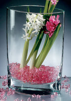 Montego Bay European Mouth Blown Crystal Pocket Shaped 11" Vase-K2090