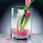 Montego Bay European Mouth Blown Crystal Pocket Shaped 11" Vase-K2090