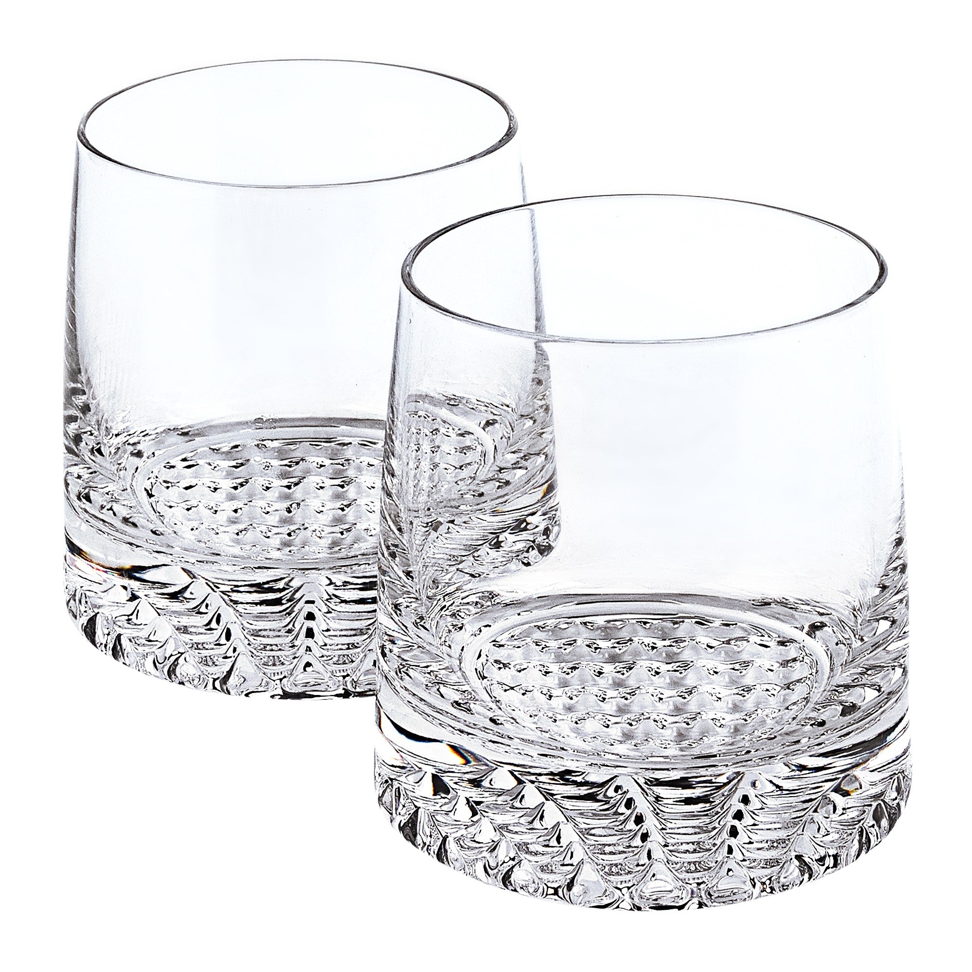 Park Avenue 4pc Rocks Glass Set - European Mouth Blown Lead Free Crystal  -K832