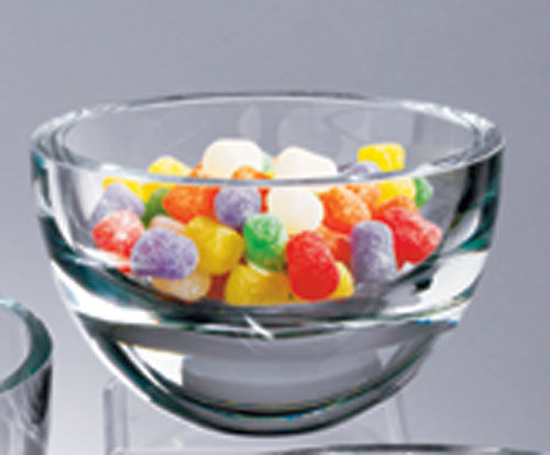 Penelope European Mouth Blown Lead Free Crystal 6 in. Bowl-K855