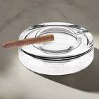 Winston 8" Cigar Ash Tray - Mouth Blown Crystal -K865