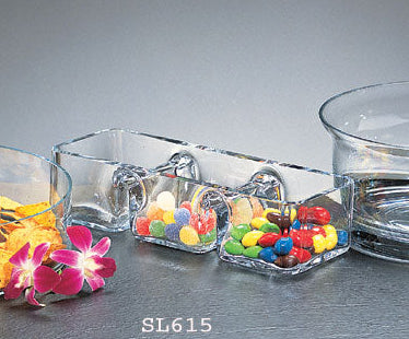 Manhattan European Mouth Blown Crystal Chip N Dip 11".-SL615