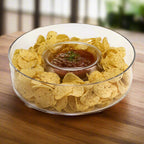 Manhattan European Mouth Blown Crystal Chip N Dip 11"-K902