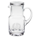 Manhattan Mouth Blown 2 Pc Bedside or Desktop Carafe Set H8".-K905