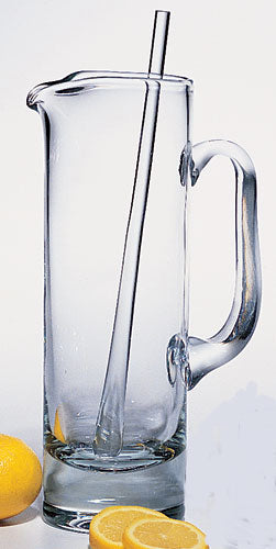 Manhattan European Mouth Blown Lead Free Crystal Martini Pitcher and Stirrer - 12 in. 54 oz.-K924