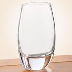 Crescendo European Mouth Blown Oval Thick Walled Vase 7.5- K940