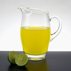 The Classic European Mouth Blown "Barrel" Water, Juice or Iced Tea Pitcher 54 Oz -H9-K960
