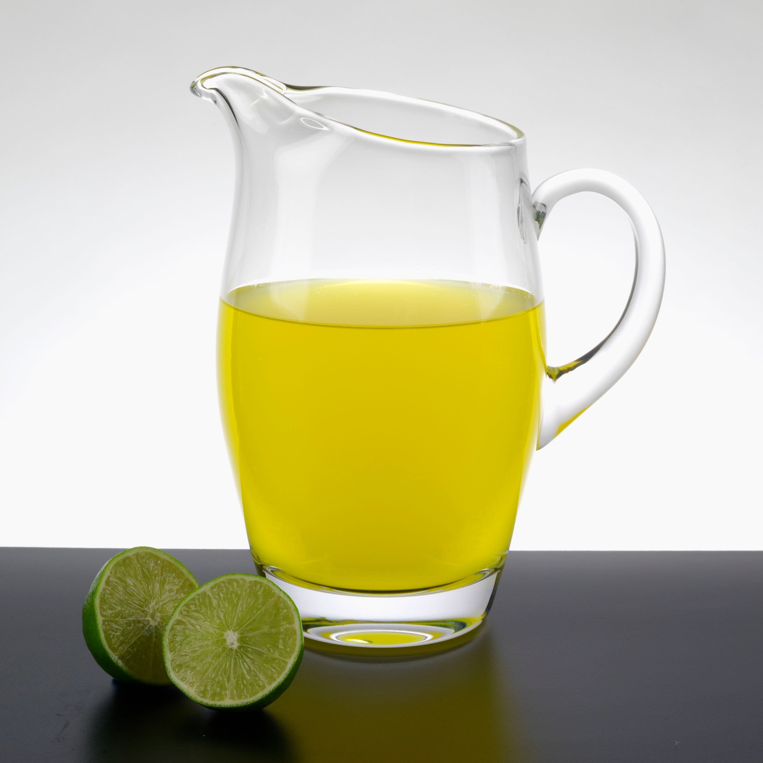 The Classic European Mouth Blown "Barrel" Water, Juice or Iced Tea Pitcher 54 Oz -H9-K960