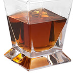 Regal European Mouth Blown Lead Free Crystal Square Decanter H10" 28 oz.-K974