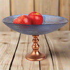Dory - A Footed Oval Glass 12" Centerpiece Bowl-KM738