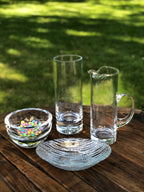 Galaxy European Mouth Blown Lead Free Crystal Cylinder Vase 10.5" X 3-K2214