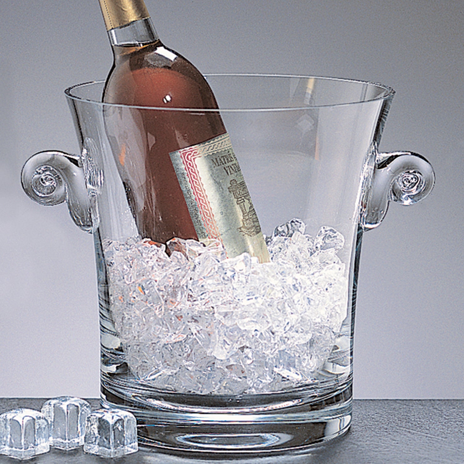 Chelsea Mouth Blown European Champagne or Wine Cooler H9 in.-LH602