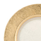 Authentic Gold Leaf Round 13 inch Glass Charger Plate - P244G