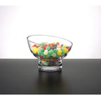 Kira Lead Free Mouth Blown Slant Cut Candy/Serving Bowl D6 - S407