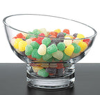 Kira Lead Free Mouth Blown Slant Cut Candy/Serving Bowl D6 - S407