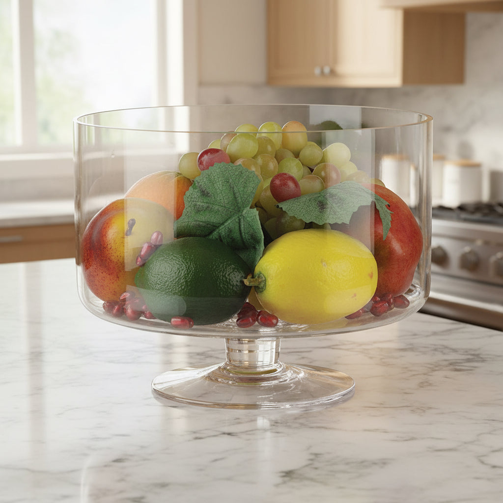 Lexington Mouth Blown Glass Trifle Bowl D9 x H7.5-S427